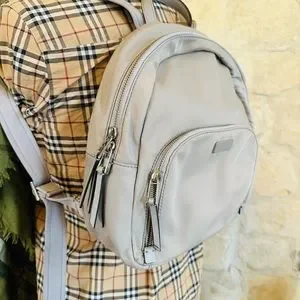 Kate spade Dawn Medium Nylon Backpack grey NWT authentic softtaupe Kate Spade New York Dawn Medium Backpack Soft Taupe (Gray  main image 2